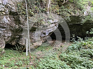 Cave Zagorska pec or Zagorska cave in Desmerice - Ogulin, Croatia / Å pilja Zagorska peÄ‡ ili Zagorska peÄ‡ina u Desmericama